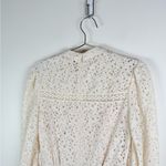 Veronica Beard Hilda Ivory Lace Long Sleeve Dress Photo 4