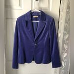 Amanda Smith Vintage  Velvet Rhinestone Button Blazer Jacket cotton women size 10 Photo 2