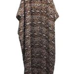 Nordstrom Rack Awesome Swimsuit Cover-Up White & Browns Snakeskin Print OSFM Photo 2