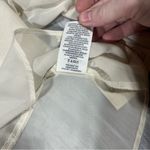 No Boundaries  Ivory Ruffle Tie-Front Crop Top  Blouse; Medium, NEW Photo 10