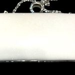 Gorgeous ivory white sparkling rhinestone/tiny pearls clutch bag. New White Photo 5