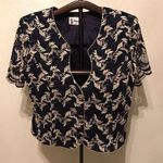 Formal evening embroidered blazer top fits plus size 1X/2X Photo 0