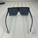 Oversized Square Black Shield Sunglasses Unisex Fashion Frame Photo 3