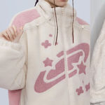 Aelfric Eden  Star Sky Sherpa Coat Jacket size L Large Photo 0