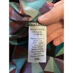 LuLaRoe Woman's Midi Skirt Size 2XL Geometric Stretch Lightweight Modern Flowing Photo 5