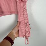 Free People Tasha Puff Sleeve Thermal Top Sz XS Photo 4