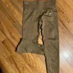 Gymshark ADAPT FLECK SEAMLESS LEGGINGS Gold S Photo 2