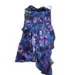 Guess NWT Bombay Floral Dress Mini Draped Y2K Strapless Bright Fuchsia Multi 6 Photo 3