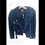 Vigoss navy Blue Leather Jacket Photo 1