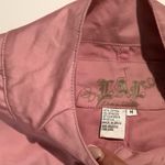 Live a Little  Pink Button-Up Blazer Photo 3