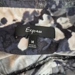 EXPRESS  Black and White Tie-Dye Halter Maxi Dress Resortwear Size Medium Photo 2