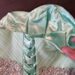 Women’s Green Short Homecoming Prom Party Dress Sweetheart Corset Back Size 12 Photo 9