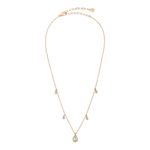 Ettika  Crystal Drop Necklace 14K Gold Plated Dainty Teardrop Pendant NEW NWT Photo 2