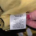 Modern Works Striped Polyester Poplin Satin wide-leg Pant Pockets Mustard White Photo 8