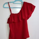 Lily White  size small red blouse Photo 1