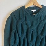 J.Jill Teal Cable Knit Chenille Sweater Petite Size Small Photo 4