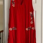 Aura Stunning Red Embroidered Dress Photo 0