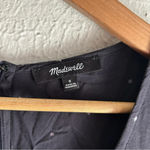 Madewell Alicia Long-Sleeve Midi Dress Night Stars Sz 0 Celestial Witchy Black Photo 4