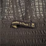 Abercrombie & Fitch Women’s smocked navy cropped top size M Photo 3