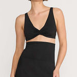 Lands' End  Black Tummy Control High Waisted Swim Skirt Sz.14 Photo 0