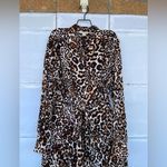 WHISTLE ANIMAL PRINT ESME DRESS SIZE 10 Brown Photo 4