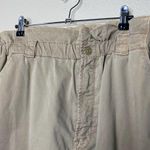 Mother The Yoyo Ruffle Greaser Ankle Tan Khaki Pants Paper Bag Waist Size 34 Photo 4