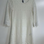 Divided  women white dress. Used, excellent quality. Size 2. Photo 0