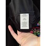 Free People  Always Forever Black Velvet Embroidered Tunic Dress XS Oversized Photo 5