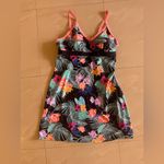 Zero X Posur Bra dress bathing suit XL black floral lightweight stretch Photo 12