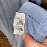 Perfect Peach Light Blue French Terry Cloth Long Sleeve Knit Dress Women's Large Photo 4