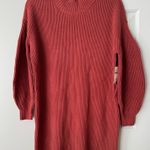 Anthropologie Mock-Neck Sweater Mini Dress WITHOUT BELT, Size S Photo 5
