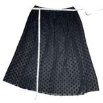 Bobeau Women's Polka Dots Double-Layered Midi Mesh Tulle Skirt Modest Goth S Photo 2