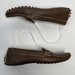 Tods Size 6.5 Loafers Leather Moccasin Driving Horsebit Shoes Brown Slip On Photo 0