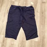 cj banks  Linen Capri in Navy XXL Photo 0