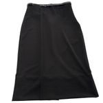 Micas Skirt Womens Large Black Belted Midi Pencil Career Photo 0