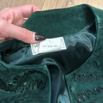 VTG Victor Costa Occasion Suede 100% Leather Blazer/Jacket Deep Green Photo 13