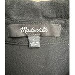 Madewell  Black Short Sleeve Button Down Blouse Women's S Oversized Fit Photo 2