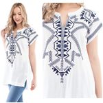 Solitaire  • embroidered blouse/ swim coverup Photo 1