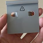 Rachel Zoe NWT Van cleef & arpels 18k gold over sterling silver clover earrings Photo 3