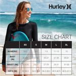 Hurley NWT  Tropical Tree Green Long Sleeve One-Piece Swimsuit - XL Photo 5