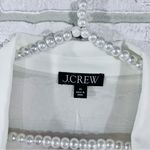 J.Crew NWT Bungalow Feather-Embellished Chiffon Blouse in Ivory Size XL Photo 5