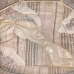 Holiday Time  vintage tapestry beige cream travel shoulder jet bag Photo 2