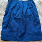 Vintage Royal Blue Petite Pencil Skirt Size 4P Photo 3