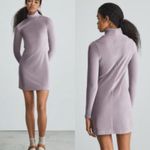 Everlane  Velour Mini Dress in Dusty Lavender Size Medium EUC Photo 1