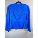 Adrianna Papell Vintage ‎ Lined Silk Cerulean Blue Blazer & Skirt Suit Size 10 Photo 3