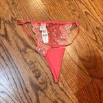Victoria's Secret Vintage NWT  Angels Pink Lace Babydoll Thong Set 36C Small Photo 6