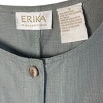 Erika Vtg  Collection Women’s Small Linen Blend Too Blouse Button Down Photo 2