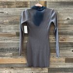 Cotton Citizen NWT Ibiza Long Sleeve Polo Dress in Ribbed Midnight Mix Size S Photo 6