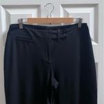 Eileen Fisher  Black Ponte Knit Stretch Pocket Zip Button Pant Small Lagenlook Photo 5