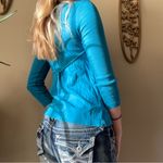 Y2K Babydoll Hooded Cardigan Blue Size XS Photo 5